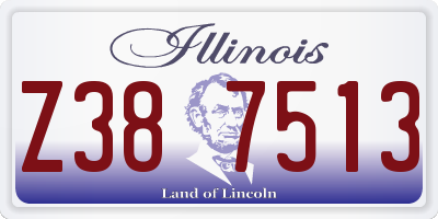 IL license plate Z387513
