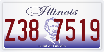 IL license plate Z387519