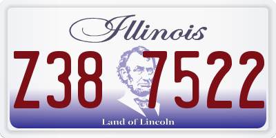 IL license plate Z387522