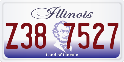 IL license plate Z387527
