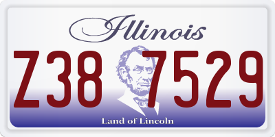 IL license plate Z387529