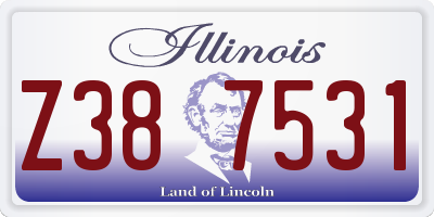 IL license plate Z387531
