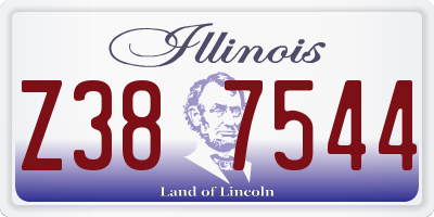 IL license plate Z387544