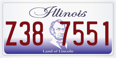 IL license plate Z387551