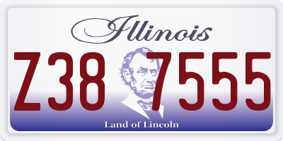 IL license plate Z387555