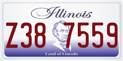 IL license plate Z387559