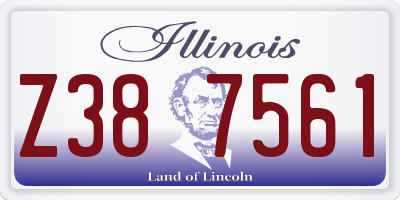 IL license plate Z387561