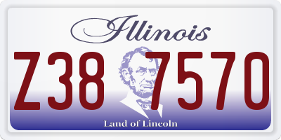 IL license plate Z387570