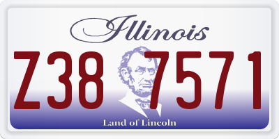 IL license plate Z387571
