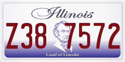 IL license plate Z387572