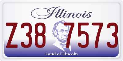 IL license plate Z387573