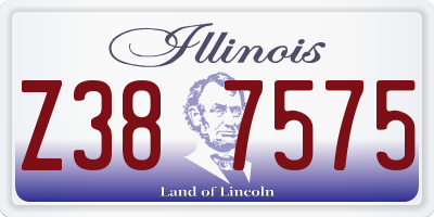 IL license plate Z387575
