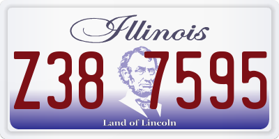 IL license plate Z387595