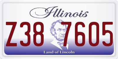 IL license plate Z387605
