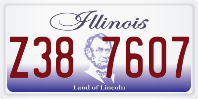 IL license plate Z387607