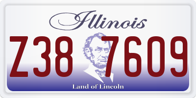 IL license plate Z387609
