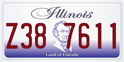 IL license plate Z387611
