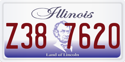IL license plate Z387620