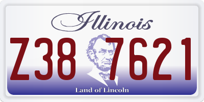 IL license plate Z387621