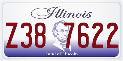 IL license plate Z387622