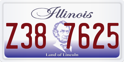 IL license plate Z387625