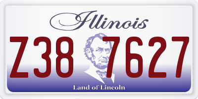 IL license plate Z387627