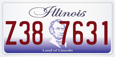IL license plate Z387631