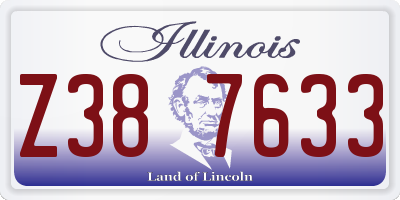 IL license plate Z387633
