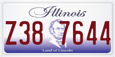 IL license plate Z387644