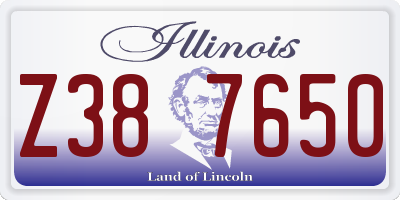 IL license plate Z387650