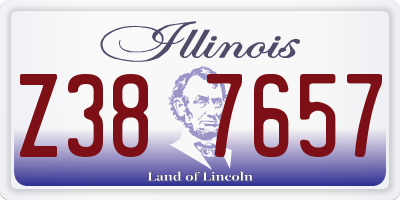IL license plate Z387657