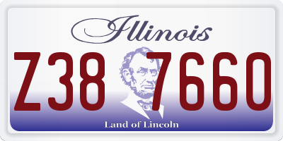 IL license plate Z387660