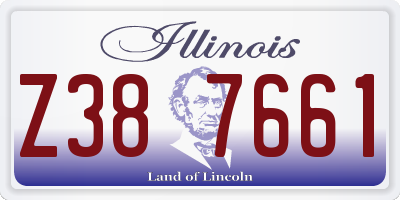 IL license plate Z387661
