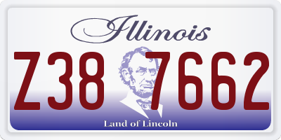 IL license plate Z387662