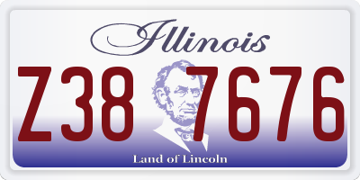 IL license plate Z387676