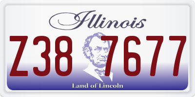 IL license plate Z387677