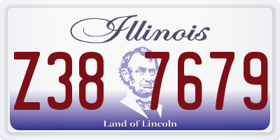 IL license plate Z387679