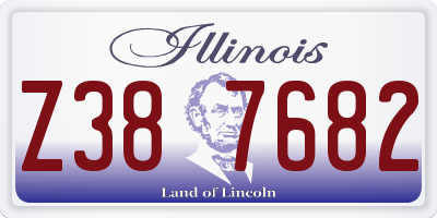 IL license plate Z387682