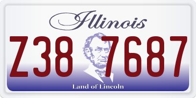 IL license plate Z387687