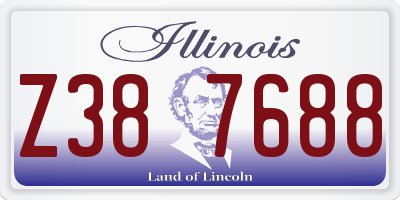 IL license plate Z387688