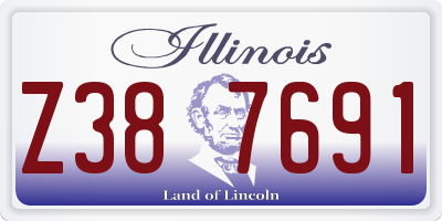 IL license plate Z387691