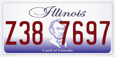 IL license plate Z387697