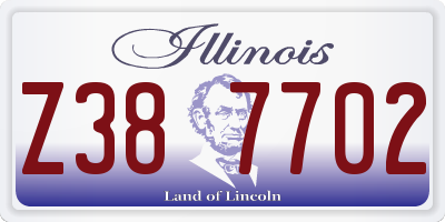 IL license plate Z387702
