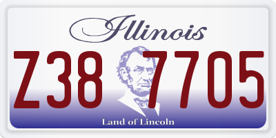IL license plate Z387705