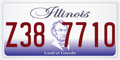 IL license plate Z387710
