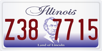 IL license plate Z387715