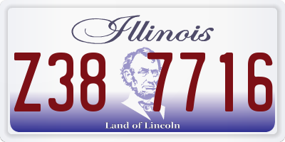 IL license plate Z387716