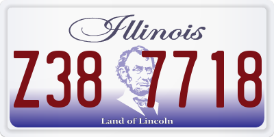 IL license plate Z387718