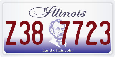 IL license plate Z387723