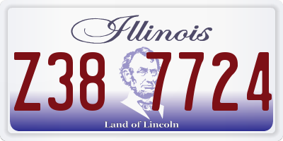IL license plate Z387724